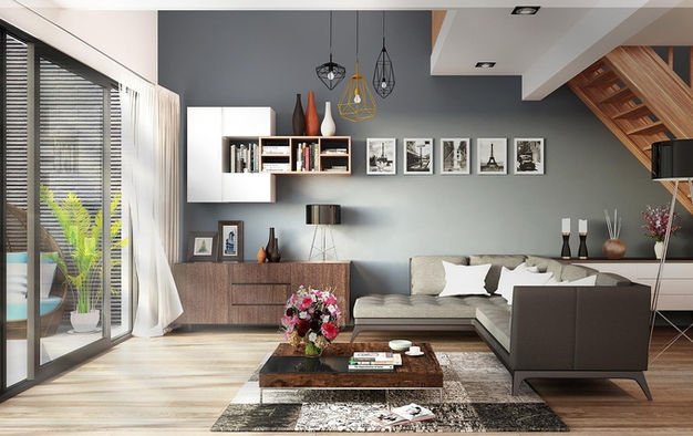 Designed modern living room